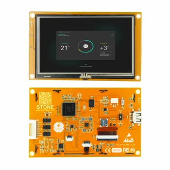 4,3-Дюймовая Сенсорная панель 480x272 HMI TFT LCD RGB 262K с платой контроллера + Драйвер + Программное обеспечение GUI + Порт UART
