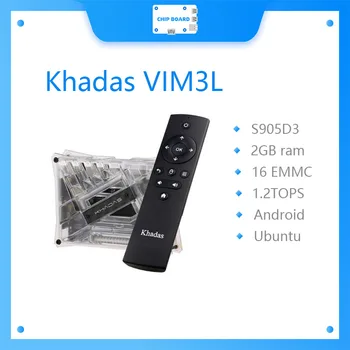 Комплект Khadas VIM3L SBC HTPC: Amlogic S905D3-N0N SBC с чехлом 