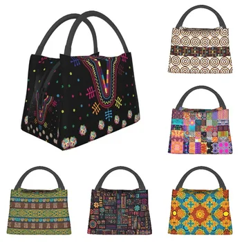 Традиционный Этнический дизайн белуджей, культура племени Пакистан, термоизолированная сумка для ланча, сумка-тоут для хранения еды, коробка для еды