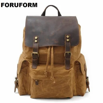 Рюкзак для ноутбука, мужские дорожные сумки, Многофункциональный рюкзак, Водонепроницаемый холщовый школьный рюкзак для подростков, повседневная сумка LI-1871