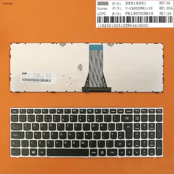 Клавиатура для ноутбука в Великобритании LENOVO G50-30 G50-45 G50-70 G50-70m G50-80 Z50-70 Z50-75 G70-70 G70-80 Серебристая РАМКА ЧЕРНЫЙ