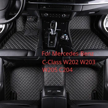 Для Mercedes-Benz C-Class W202 W203 W204 W205 C204 C205 Пользовательские автомобильные коврики 100% подходят для вашего водонепроницаемого ковра 2000-2023