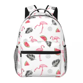 Набор школьных сумок с 3D принтом Фламинго для девочек-подростков, детский рюкзак для начальной школы, сумки для книг, Детская сумка для книг, ранец