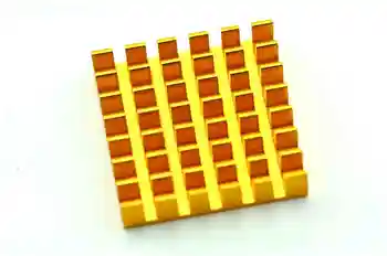Радиаторы из алюминиевого сплава 22 *22* 6 мм, Высококачественный радиатор, Золотой слот, высокая теплопроводность