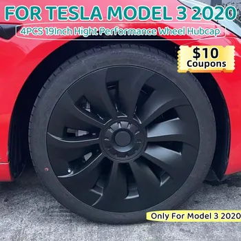 I9-Дюймовый Колпак для Tesla Model 3 2020 Performance Wheel Cover Автомобильный Сменный Колпак Для Колеса Автомобильный Колпак С Полным Покрытием Аксессуары