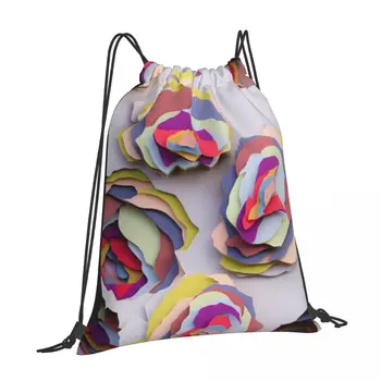 Персонализированные сумки на шнурке С Функциональностью рюкзака Идеально подходящие для школы Кемпинга и использования на открытом воздухе Портативная сумка-мешочек