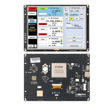 Последовательный интерфейс RS232 8-Дюймовый Сенсорный дисплей HMI TFT LCD с Программной поддержкой Любого Микроконтроллера