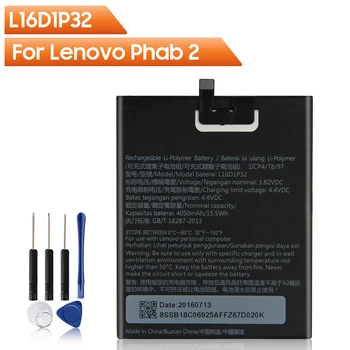 Оригинальная Сменная Батарея для планшета L16D1P32 Для Lenovo Phab2 Phab 2 670Y PB2-650M PB2-670N PB2-670M PB2-670Y PB2 670N 4050 мАч