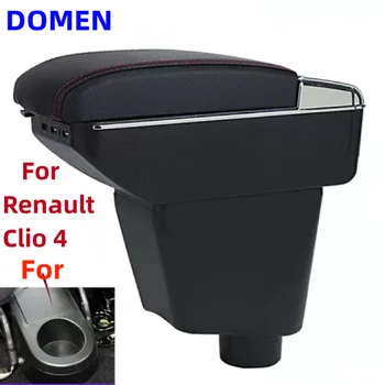 Новый Для Renault Clio 4 Подлокотник Для Renault Clio 3 III IV Автомобильный Подлокотник коробка Автомобильные аксессуары Коробка для хранения подстаканник пепельница USB