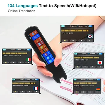 2023 Новая ручка-переводчик для считывания сканирования и ручка для чтения при дислексии и аутизме, Интеллектуальная ручка-переводчик голосового сканирования на 134 языка