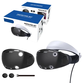 Чехол для PS VR2 гарнитуры Playstation VR2, шлем, полностью силиконовый защитный чехол для лица, сверхлегкие защитные аксессуары