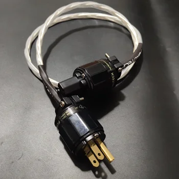 HiFi Schuko FURUTECH Alpha-OCC Посеребренный Проводник Для Обновления аудиофильского аудио Кабель для Шнура Питания Версия для США/ЕС Сделано в Японии