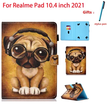 Универсальный чехол для планшета Realme Pad 10,4 дюйма 2021, Чехол из искусственной кожи, Откидная подставка, Защитный чехол для планшета, Защита корпуса