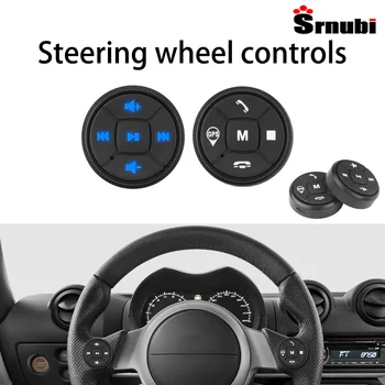 Srnubi 10 клавиш, Беспроводная кнопка управления рулевым колесом автомобиля для Android, автомобильное радио, DVD, мультимедийное головное устройство, кнопка дистанционного управления