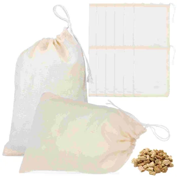 50 Шт. Маленькие муслиновые мешочки для китайской Медицины, мешочки для рукоделия, Чайная ткань, Традиционная подарочная ткань на шнурке