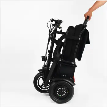 взрослый складной трехколесный мотодельтаплан 3/4 для инвалидов с ограниченными возможностями электрический самокат
