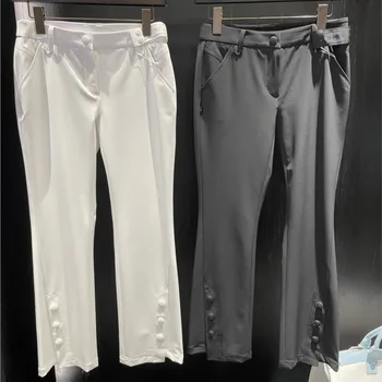 Женские брюки для гольфа Стрейчевые Быстросохнущие Легкие деловые повседневные брюки с прямыми штанинами и карманами