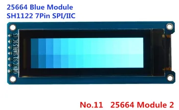 2,08 дюймов 31PIN COG Синий/Белый OLED экран SH1122G драйвер 256*64 SPI/I2C/8Bit Плата адаптера параллельного интерфейса Модуль печатной платы