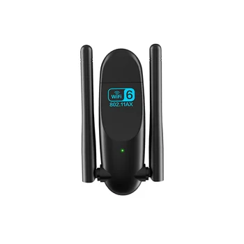 Беспроводной USB-адаптер WiFi 1800 Мбит/с, Беспроводная сетевая карта WiFi 6, двухдиапазонная 2,4 G 5 ГГц, USB 3,0, сеть WiFi