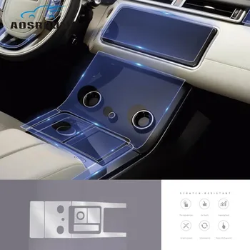 Автомобиль-стайлинг прозрачная защитная пленка Пленка центрального управления Автомобильные Аксессуары Для Range Rover Velar 2019 2017 2018