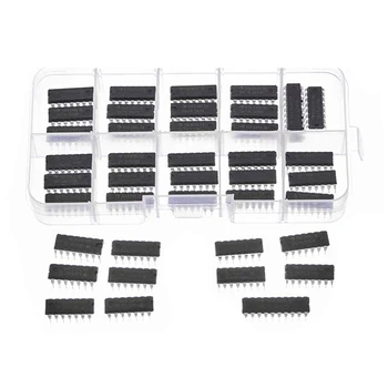 Лучшие 40 комплектов логических микросхем серии 74HCxx + 74LSxx, цифровой интегрированный чип (20 штук 74HCxx + 20 штук 74LSxx)