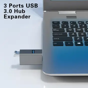 Надежный USB-концентратор-адаптер Компактный Концентратор данных Высокоскоростной 3 Порта USB3.0 Расширитель Быстрая передача