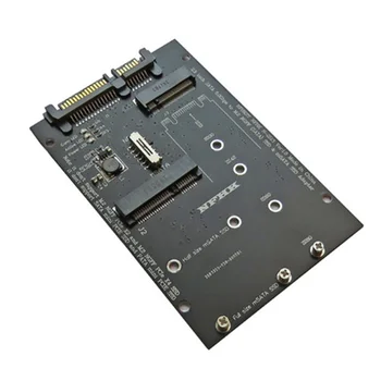 M.2 NGFF MSATA SSD до 2,5 дюймов SATA 6,0 Гбит/с 2 в 1 Адаптер Конвертер Карты Поддержка ПК Ноутбук Схема жесткого диска