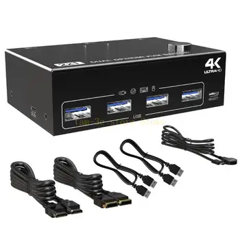 USB-переключатель KVM с высоким портом 202DH3, отличные возможности подключения и характеристики D0UA