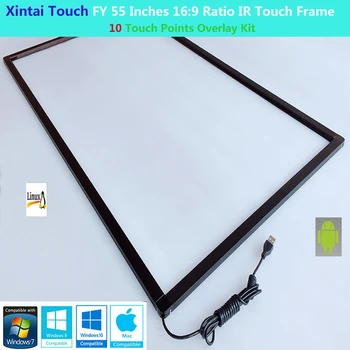 Xintai Touch FY 55 дюймов 10 точек касания с соотношением сторон 16: 9, ИК-сенсорная рамка, панель Plug & Play (без стекла)