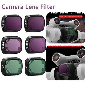 Фильтр для объектива камеры из алюминиевого сплава, стекло, защитный фильтр, УФ-CPL, сменные аксессуары для Дрона для DJI Mini 3 Pro