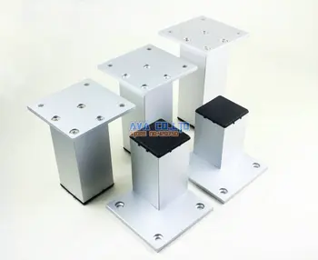 4 Части 70-мм алюминиевых Квадратных Ножек Мебельного шкафа, ножки стола для шкафа