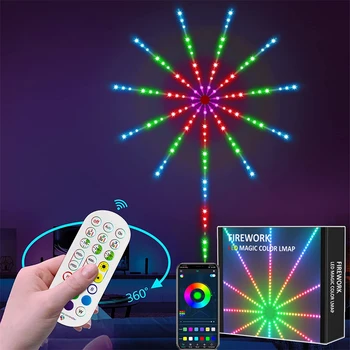 USB Bluetooth APP Control, светодиодная лента для фейерверков, синхронизация музыки, Настенные светильники Dream на Рождество, Свадебный бар, KTV Home Party Decor