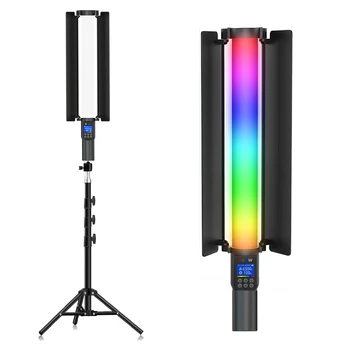 Палочка для видеосъемки RGB, яркая светодиодная лампа для вечеринки, заполняющий свет, ручная вспышка, фотовспышка, освещение для фотосъемки Со штативом