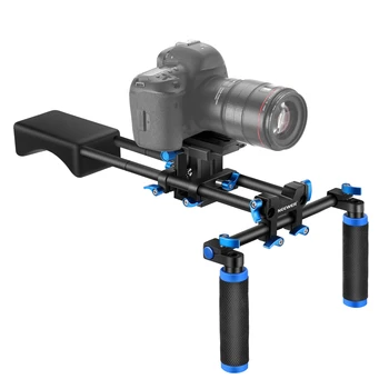 Плечевая установка для камеры Neewer, Комплект системы для видеосъемки для зеркальной фотокамеры и Видеокамеры с двумя ручками для Canon/Nikon/Son