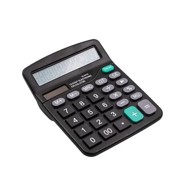 Электронный калькулятор с большим экраном из 12 цифр, Солнечный Калькулятор, Калькулятор двойного питания, Офисный финансовый калькулятор с батареей