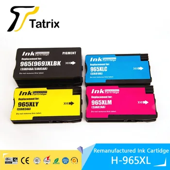 Чернильный картридж Tatrix 965XL 969XL 965 XL 969 Цветной Восстановленный Струйный картридж для HP OfficeJet Pro 9010/9012 и т. Д. 965XL