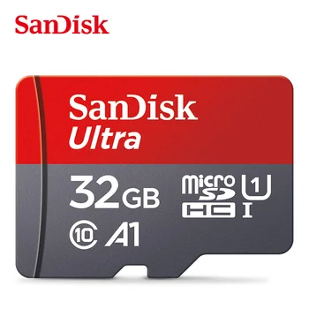 SanDisk Micro SD Карта памяти Ultra A1 32 ГБ 64 ГБ 128 ГБ Microsd TF Карта класса 10 Флэш-карта 64 ГБ 128 ГБ для мобильного телефона/планшета/Камеры