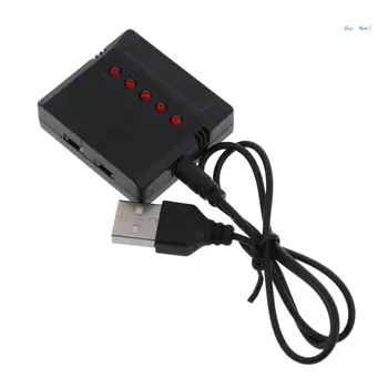 5 в 1 3,7 В Lipo Зарядное Устройство USB-Порт со светодиодной Индикацией для KY601S SYMA X5 X5S X5C X5SC X5SH X5SW Drone