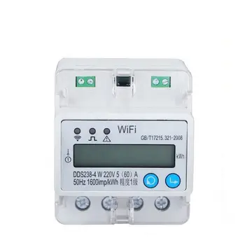 Умный однофазный WiFi/RS485 счетчик энергии DDS238-4 Вт din-рейка ток напряжение мощность дисплей умный счетчик воды WiFi