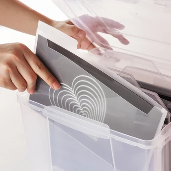 Пластиковые конверты для хранения, двухсторонние магнитные листы и прозрачная коробка для хранения штампов для скрапбукинга