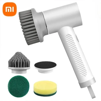 Беспроводная электрическая щетка Xiaomi для уборки по дому, кухонная щетка для мытья посуды, профессиональная щетка для чистки плитки в ванной