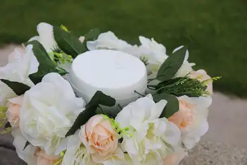 SPR 2018 Новинка!! свадебные дорожные свинцовые цветы георгины розы цветочный подсвечник центральное украшение стола цветочное украшение Бесплатная доставка