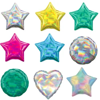 Новое поступление, Rainiris, пятизвездочный алюминиевый шар в форме сердца, День рождения, Вечеринка, Магазин товаров для вечеринок, украшение бара