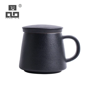 Керамические чайные кружки TANGPIN с фильтрами, фарфоровая кофейная чашка, чайная чашка 360 мл