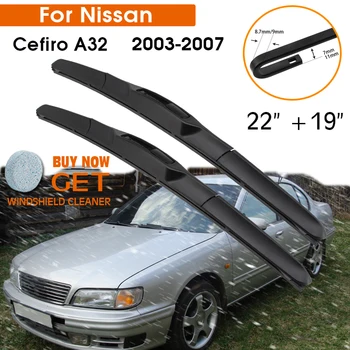 Щетка Стеклоочистителя Автомобиля Для Nissan Cefiro A32 2004-2007 Резиновый Силиконовый Стеклоочиститель Лобового Стекла 22 