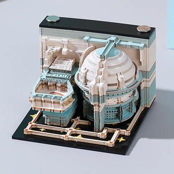 Earth Castle Многофункциональный блокнот для заметок, 3D модель, Заметка на заказ, Заметка другу, Рождественский подарок, Офисные школьные принадлежности 2023