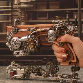 Набор для сборки механической модели своими руками - Archimedes Паровой Арбалет, Металлическая игрушка-головоломка