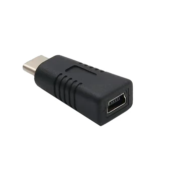 Портативный Конвертер для телефона Планшета Mini USB Female в адаптер Type C Male 1шт