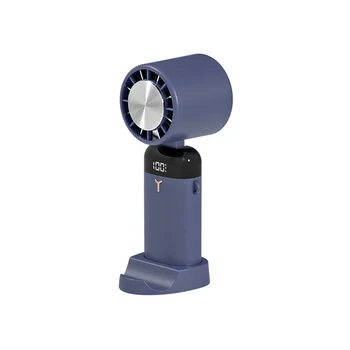 3600 мАч Мини Ручной вентилятор, Портативный Полупроводниковый Охлаждающий Настольный вентилятор, Складной Подвесной охладитель воздуха на шее, синий