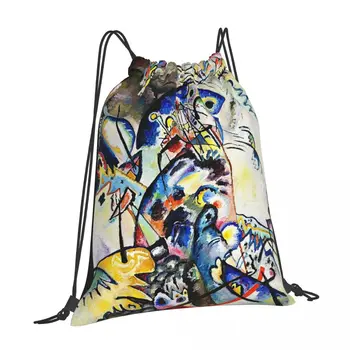 Модный карман на шнурке с рисунком, Многоцветный Вариант с индивидуальным дизайном, Легкая Походная сумка для кемпинга